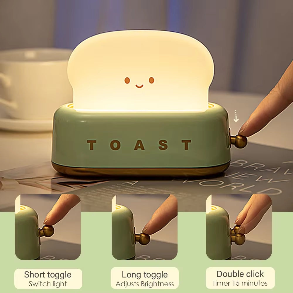 Kawaii Toast Night Lamp